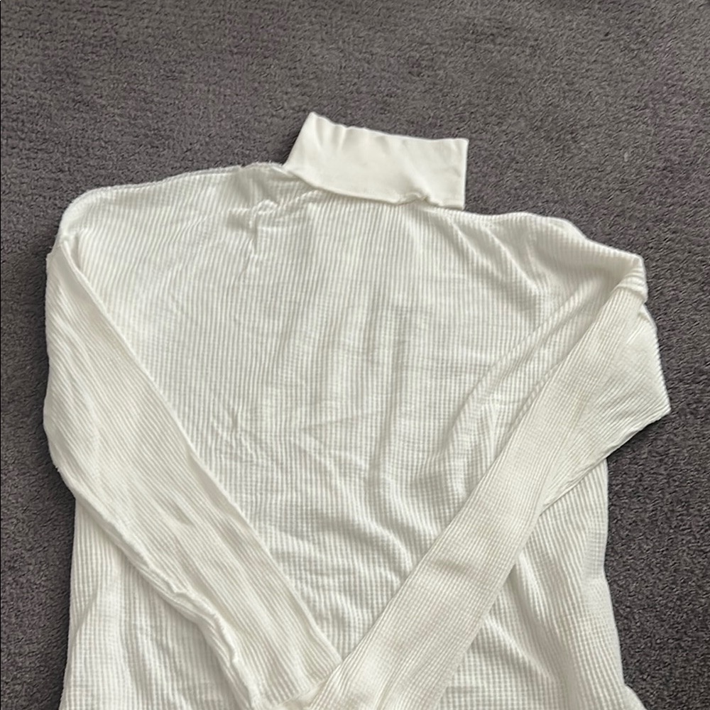 We The Free Cozy White Turtleneck Sweater